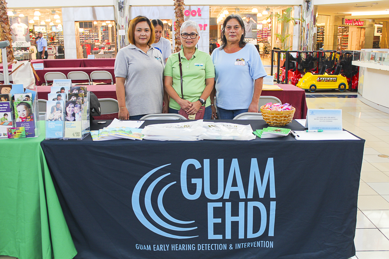 Guam Early Hearing Detection and Intervention (Guam EHDI) Project and Project Tinituhon staff participated in the "Breastfeeding Awareness" Outreach event held on Saturday, August 20 at the Micronesia Mall.  Fifty-eight participants of the event signed in to obtain information on hearing screening, early childhood developmental milestones and related community resources.
