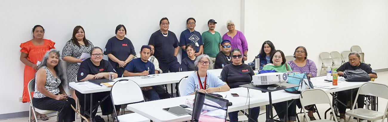 Guam CEDDERS showed the latest draft of "Ta Fan Acomprendi: Communicating with People with Disabilities to SiñA members on August 13 during their Self-Advocacy Refresher Workshop.  Feedback received was very positive. Next steps include finalizing edits and adding audio description.