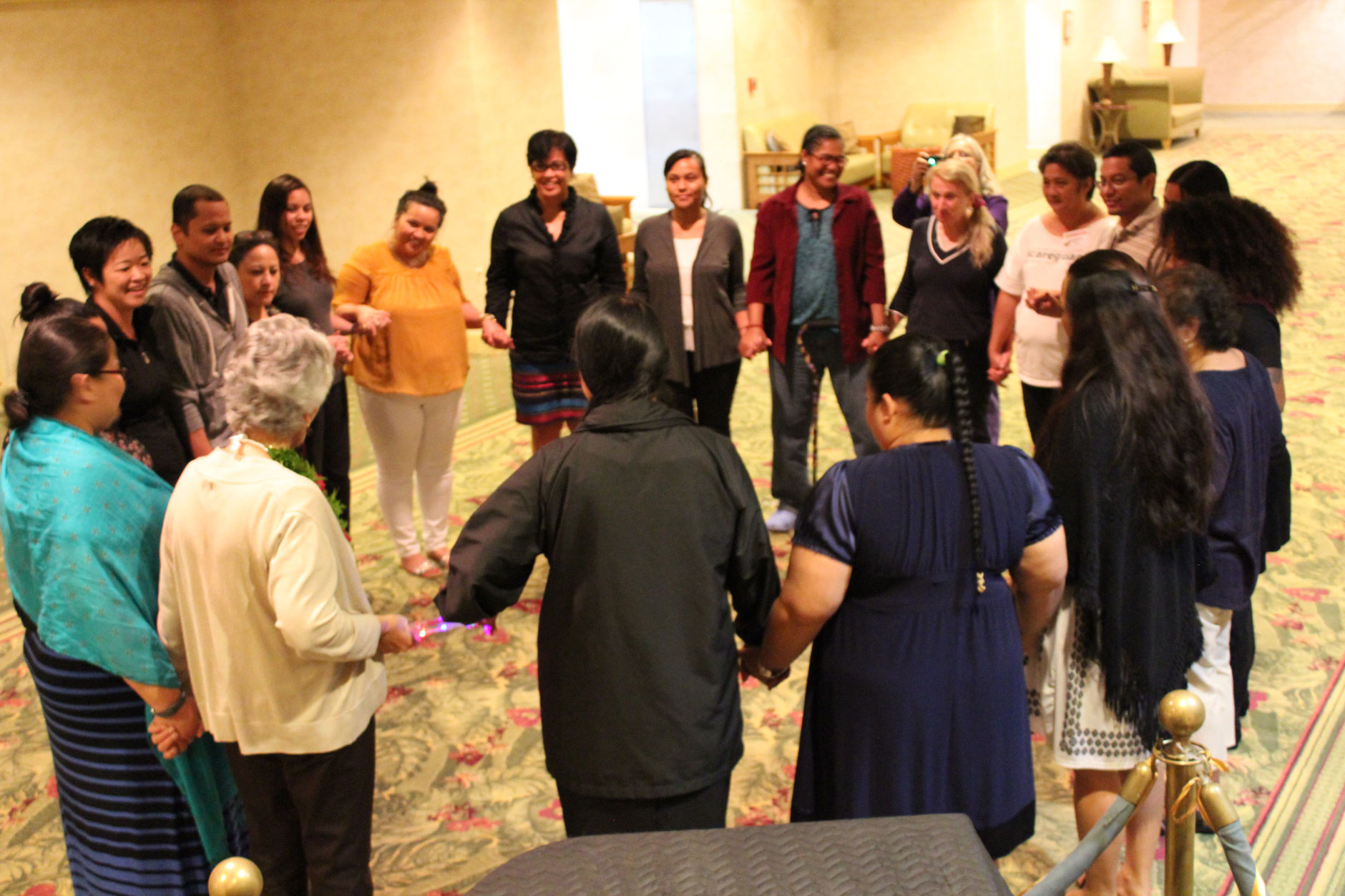 Photo of Early childhood professionals participating in a group activity.