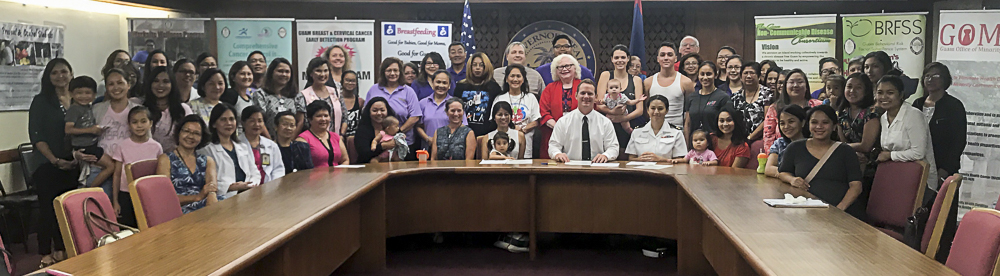 Attendees of the Breastfeeding Awareness Month Proclamation Signing.