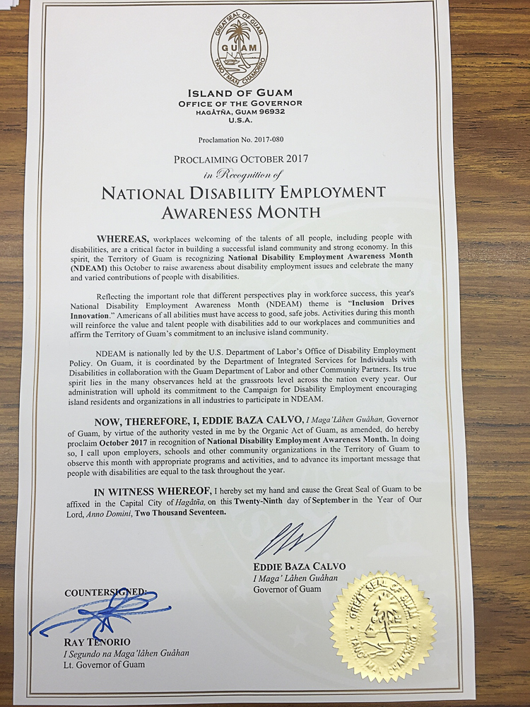 National Disability Employment Awareness Month Proclamation